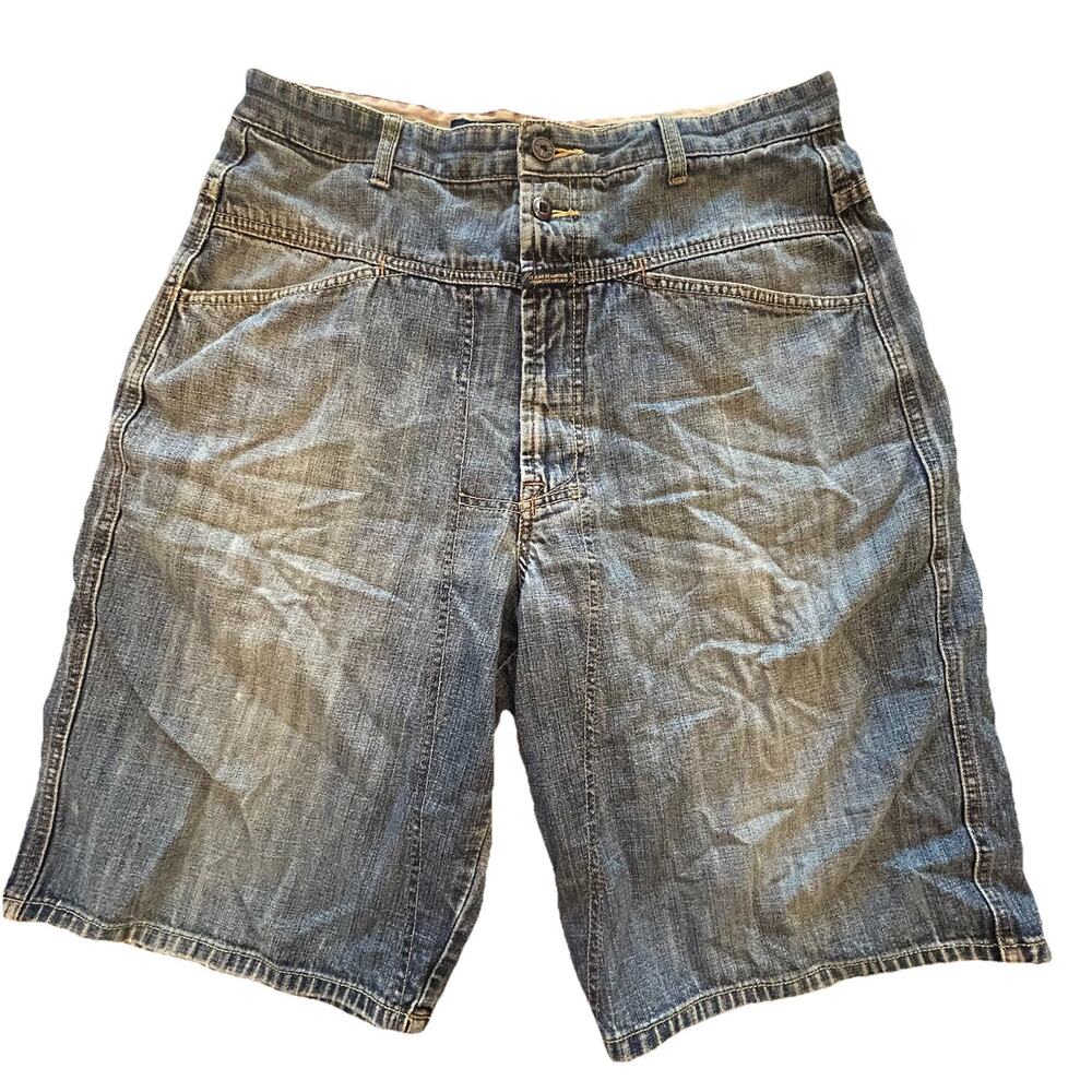 Marithe Francois Girbaud Shorts 34 Denim Y2K Baggy Skater Streetwear Grunge VTG